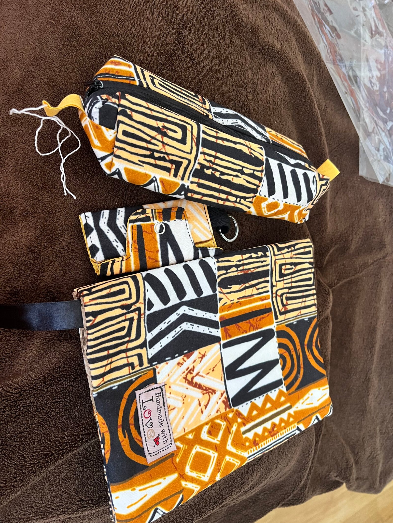 Conjunto de carteirinha, porta-agenda e carteira